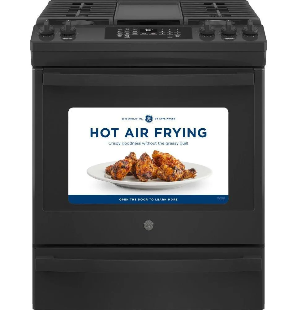 Ge Appliances JGS760DPBB Ge 30" Slide-In Front-Control Convection Gas Range With No Preheat Air Fry