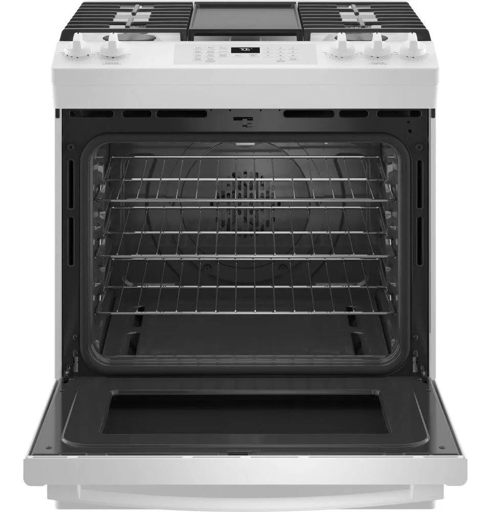 Ge Appliances JGS760DPWW Ge 30" Slide-In Front-Control Convection Gas Range With No Preheat Air Fry