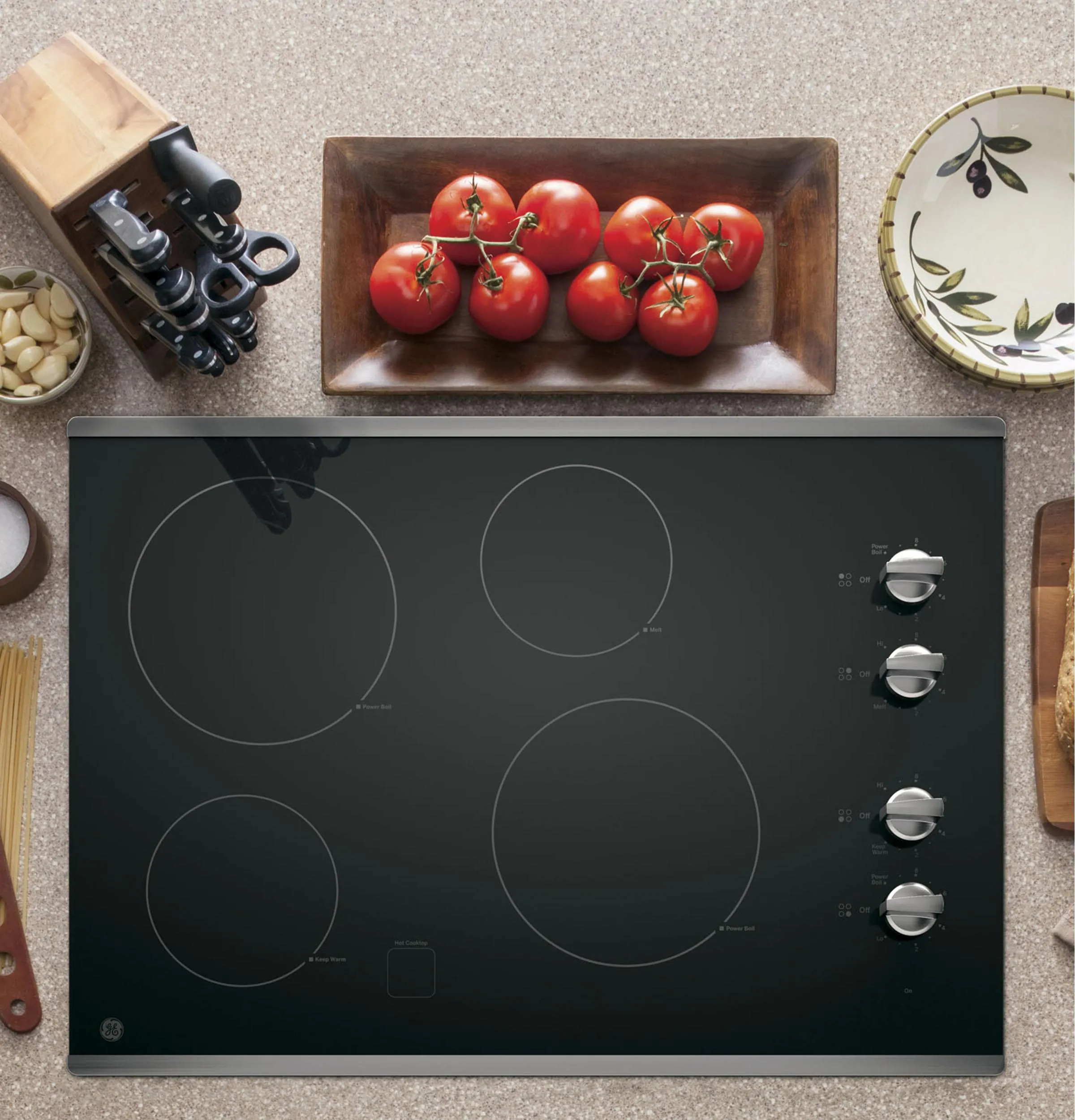 Ge Appliances JP3030SWSS Ge 30" Built-In Knob Control Electric Cooktop