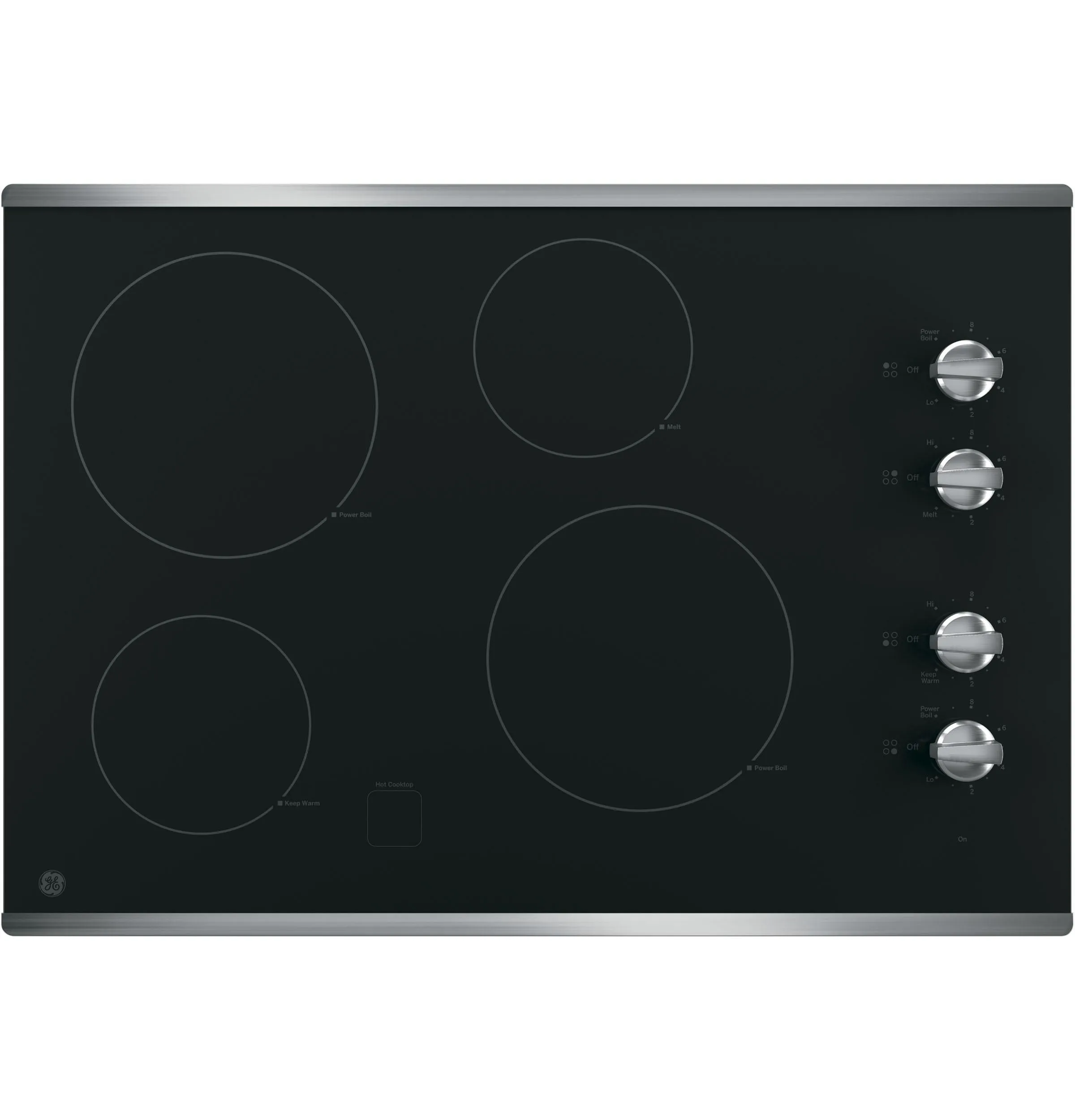 Ge Appliances JP3030SWSS Ge 30" Built-In Knob Control Electric Cooktop