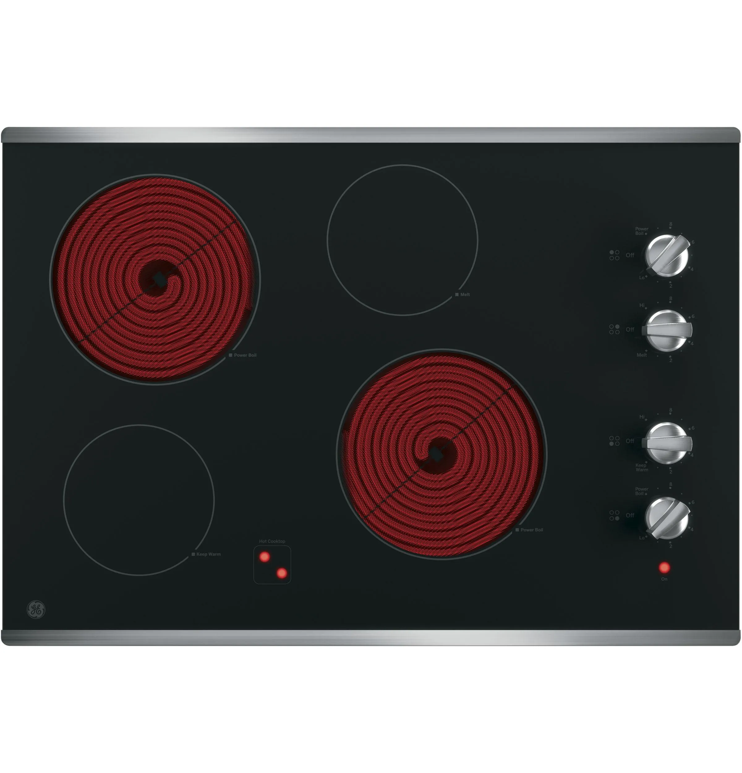 Ge Appliances JP3030SWSS Ge 30" Built-In Knob Control Electric Cooktop