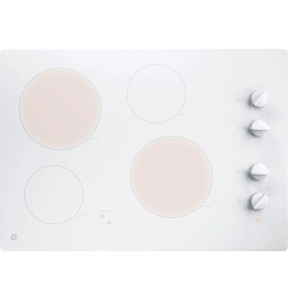 Ge Appliances JP3030TJWW Ge 30" Built-In Knob Control Electric Cooktop
