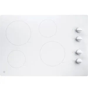Ge Appliances JP3030TWWW Ge 30" Built-In Knob Control Electric Cooktop