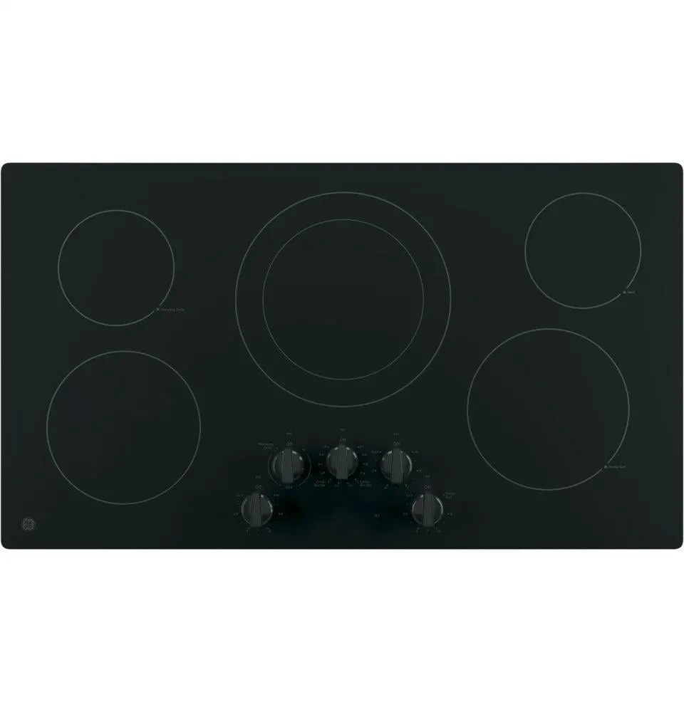 Ge Appliances JP3036DLBB Ge 36" Built-In Knob Control Electric Cooktop