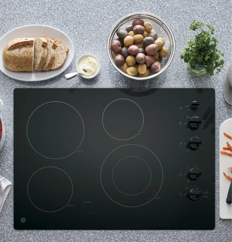 Ge Appliances JP3530DJBB Ge 30" Built-In Knob Control Electric Cooktop