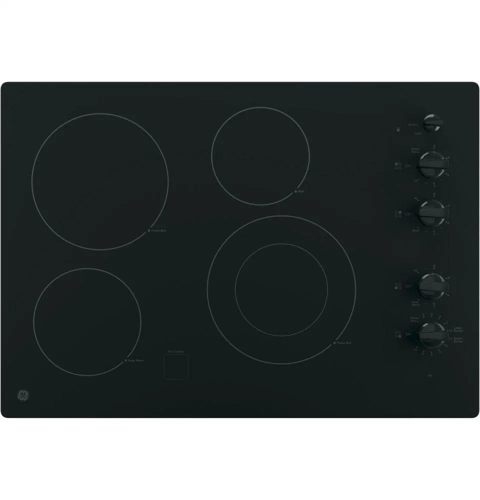 Ge Appliances JP3530DJBB Ge 30" Built-In Knob Control Electric Cooktop