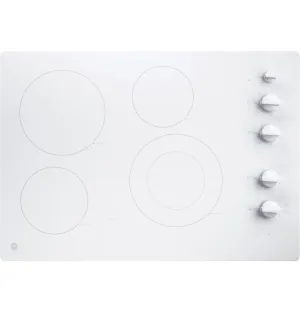 Ge Appliances JP3530TJWW Ge 30" Built-In Knob Control Electric Cooktop