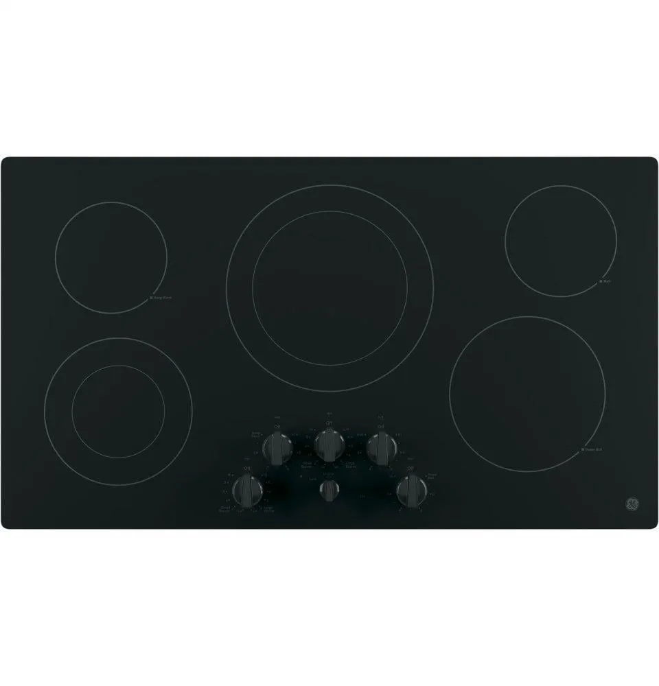 Ge Appliances JP3536DJBB Ge 36" Built-In Knob Control Electric Cooktop