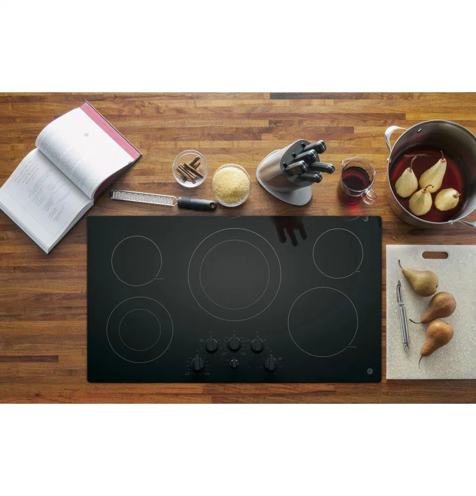 Ge Appliances JP3536DJBB Ge 36" Built-In Knob Control Electric Cooktop