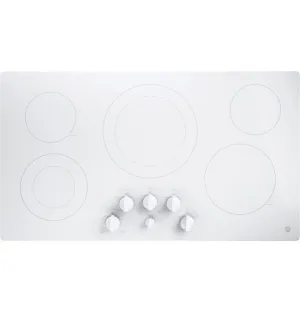 Ge Appliances JP3536TJWW Ge 36" Built-In Knob Control Electric Cooktop