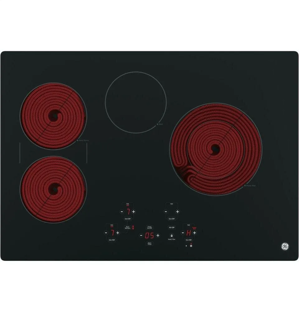Ge Appliances JP5030DJBB Ge 30" Built-In Touch Control Electric Cooktop