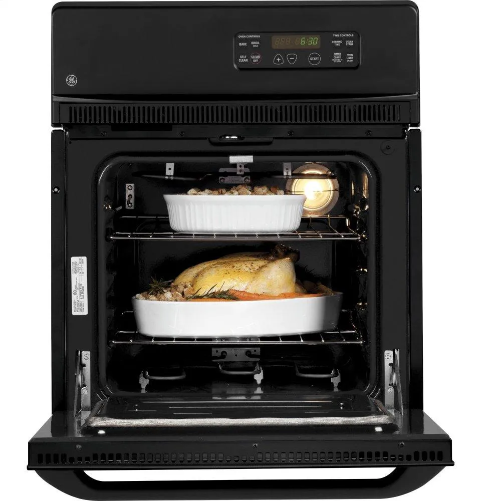 Ge Appliances JRP20BJBB Ge 24" Electric Single Self-Cleaning Wall Oven