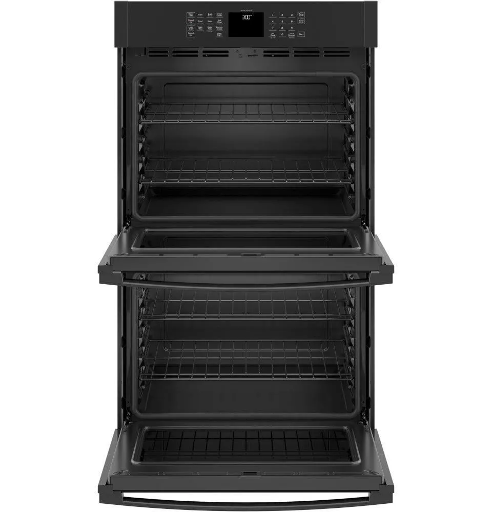 Ge Appliances JTD3000DNBB Ge 30" Smart Built-In Self-Clean Double Wall Oven With Never-Scrub Racks