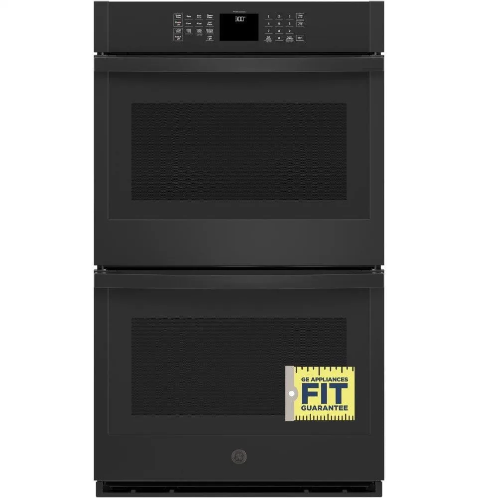 Ge Appliances JTD3000DNBB Ge 30" Smart Built-In Self-Clean Double Wall Oven With Never-Scrub Racks