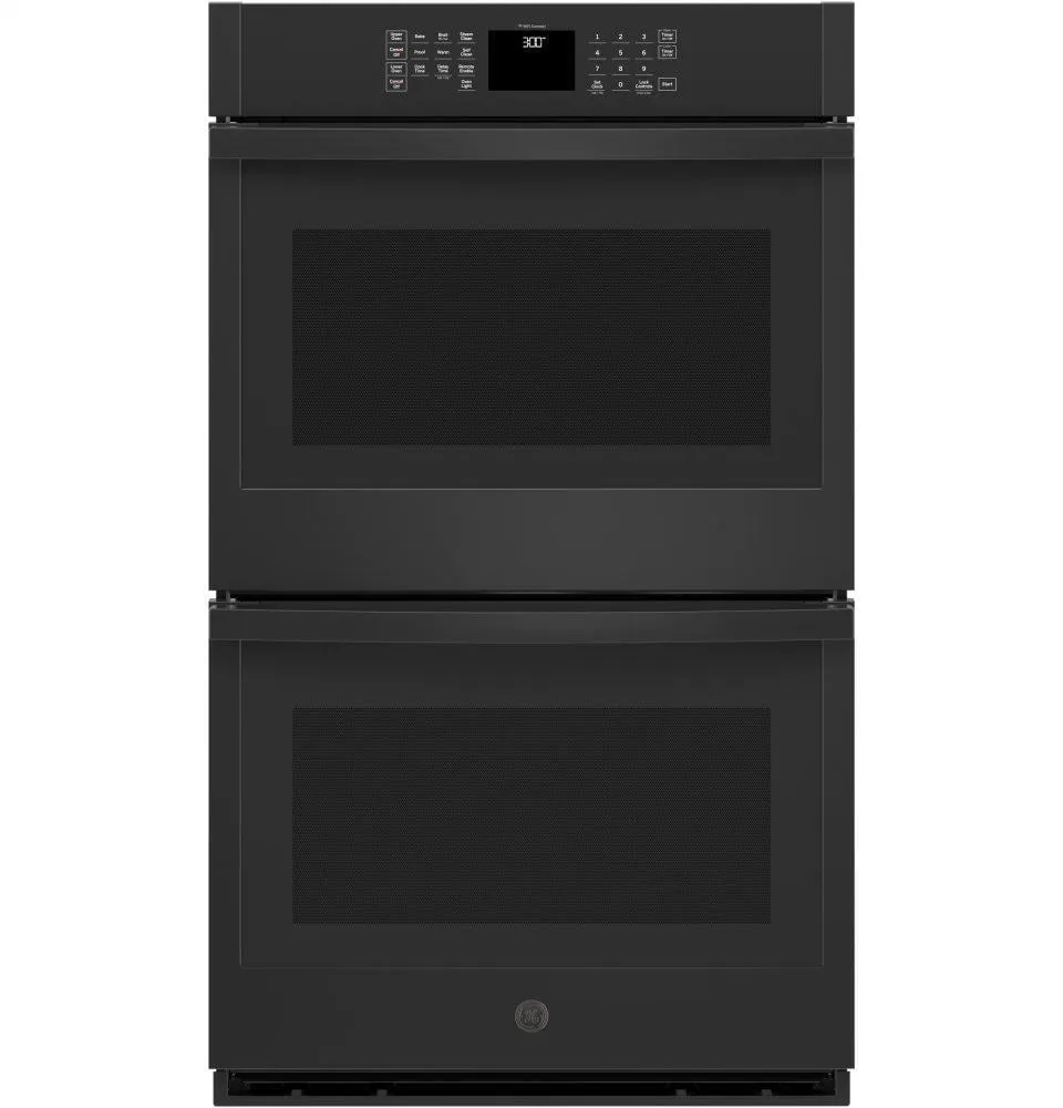 Ge Appliances JTD3000DNBB Ge 30" Smart Built-In Self-Clean Double Wall Oven With Never-Scrub Racks