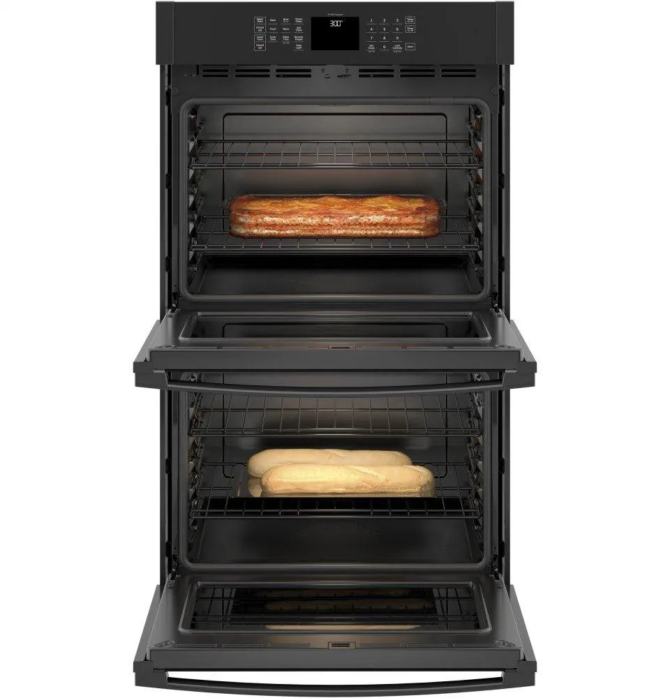 Ge Appliances JTD3000DNBB Ge 30" Smart Built-In Self-Clean Double Wall Oven With Never-Scrub Racks