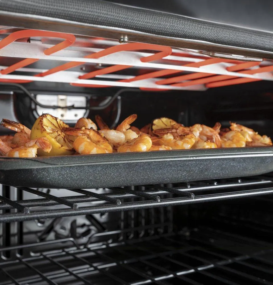 Ge Appliances JTD5000DNWW Ge 30" Smart Built-In Self-Clean Convection Double Wall Oven With Never Scrub Racks