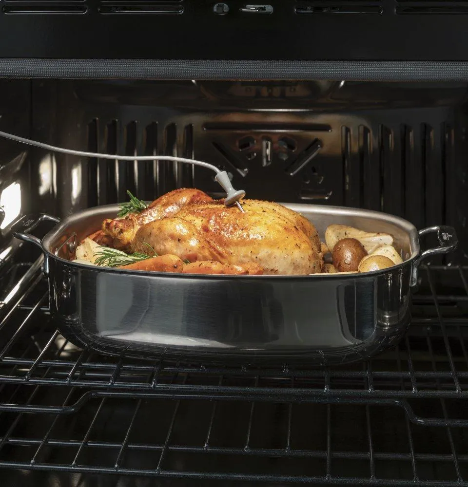 Ge Appliances JTD5000DNWW Ge 30" Smart Built-In Self-Clean Convection Double Wall Oven With Never Scrub Racks