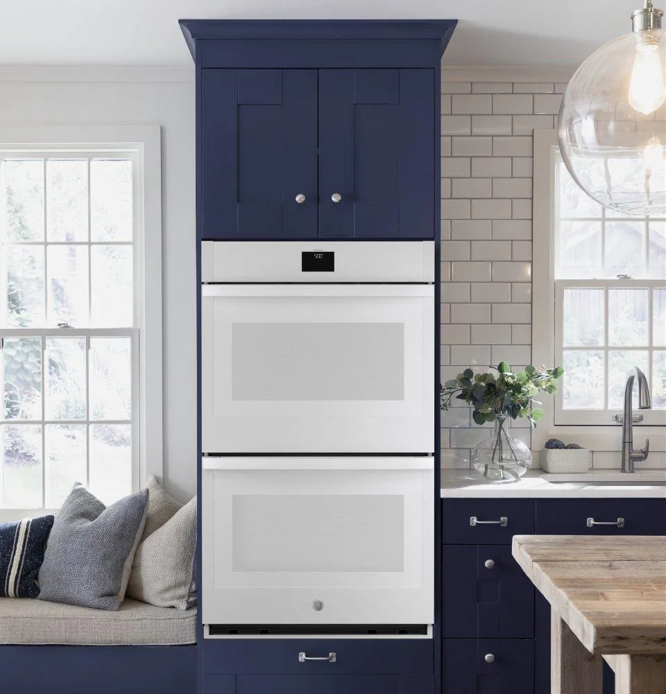 Ge Appliances JTD5000DNWW Ge 30" Smart Built-In Self-Clean Convection Double Wall Oven With Never Scrub Racks