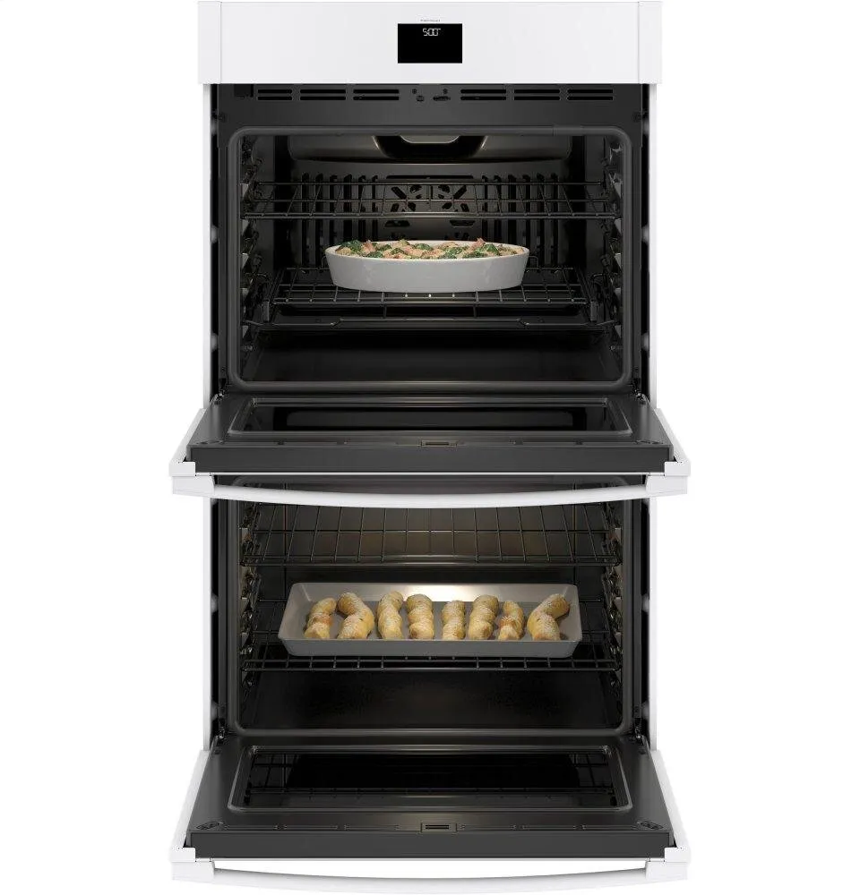 Ge Appliances JTD5000DNWW Ge 30" Smart Built-In Self-Clean Convection Double Wall Oven With Never Scrub Racks