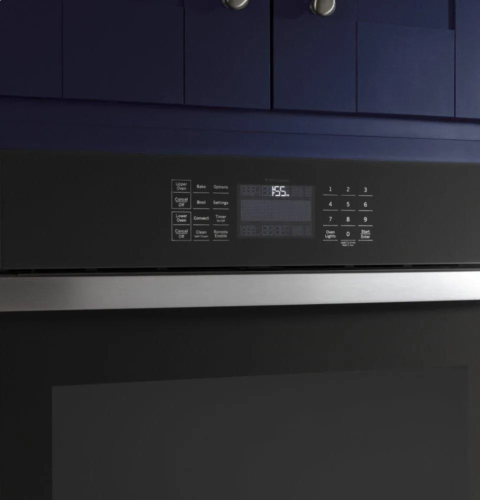 Ge Appliances JTD5000DNWW Ge 30" Smart Built-In Self-Clean Convection Double Wall Oven With Never Scrub Racks