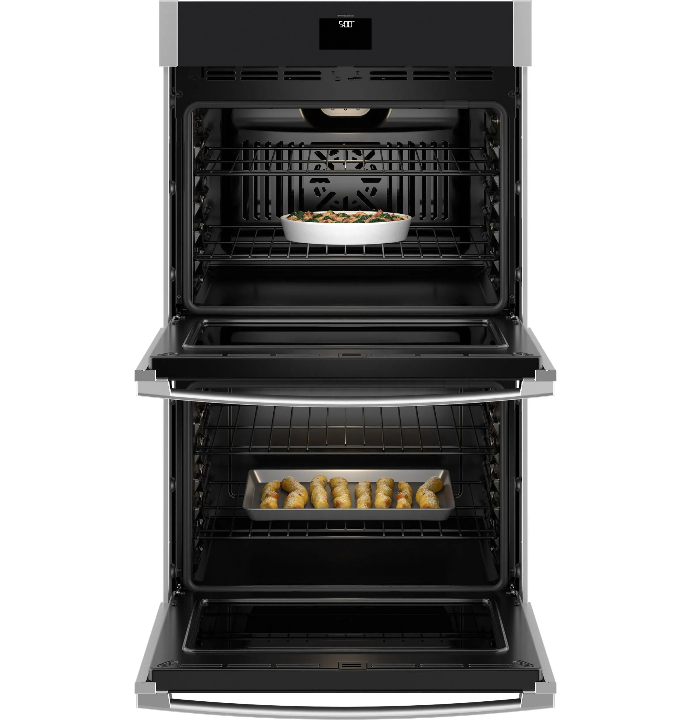 Ge Appliances JTD5000SVSS Ge 30" Smart Built-In Self-Clean Convection Double Wall Oven With No Preheat Air Fry