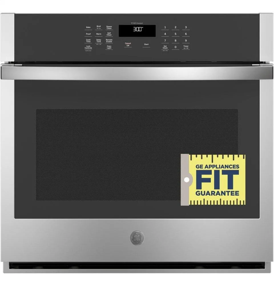 Ge Appliances JTS3000SNSS Ge 30" Smart Built-In Self-Clean Single Wall Oven With Never-Scrub Racks