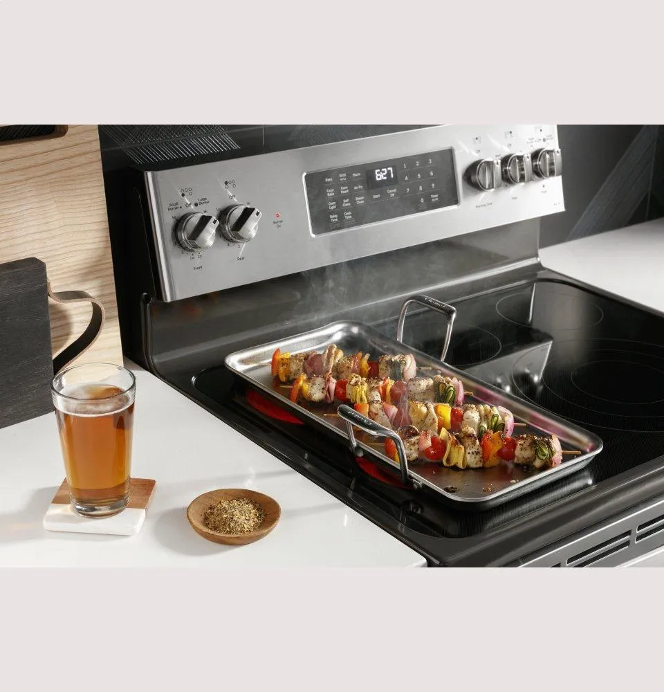 Ge Appliances PB965BPTS Ge Profile&#8482; 30" Smart Free-Standing Electric Double Oven Convection Range With No Preheat Air Fry