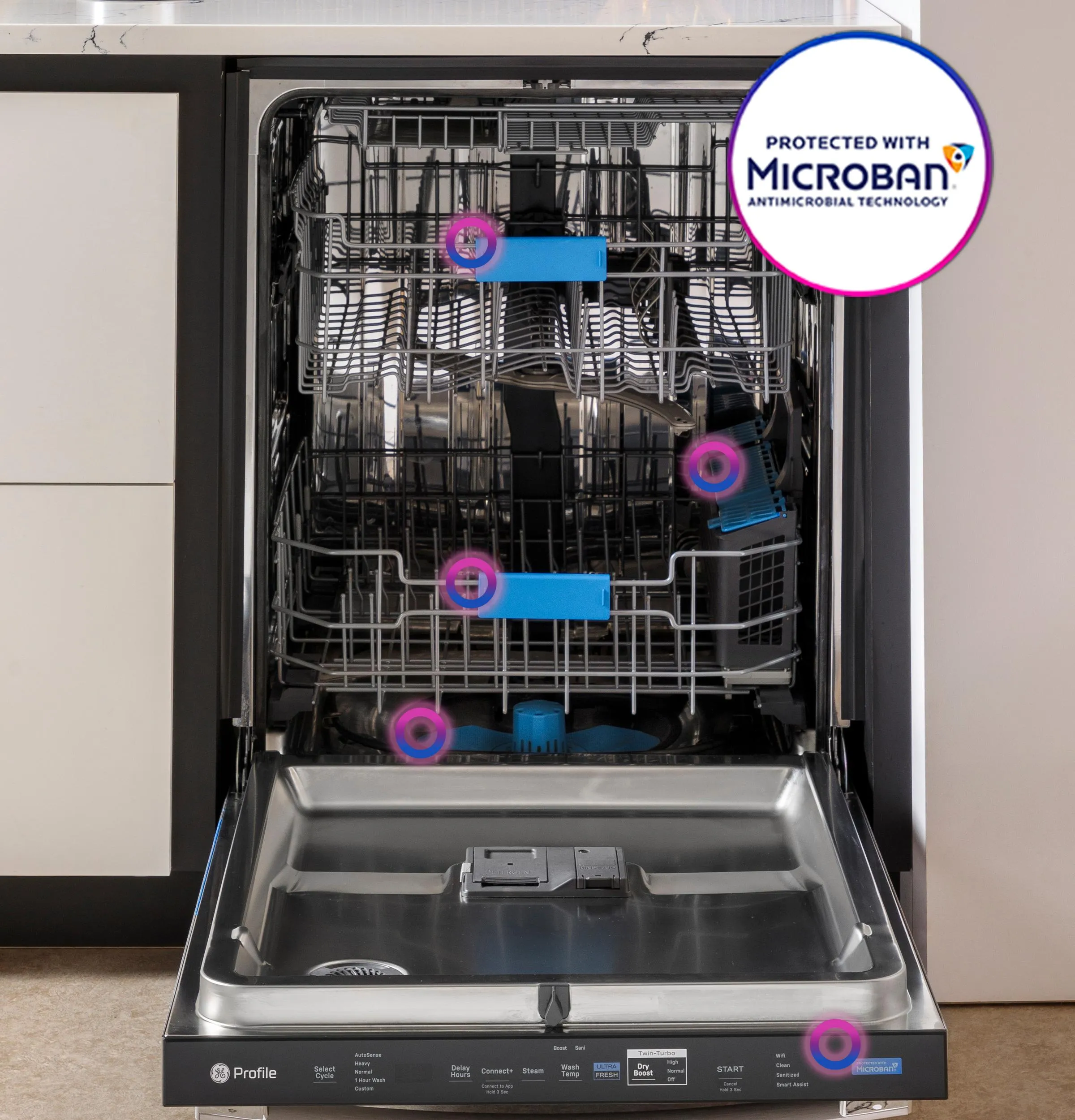Ge Appliances PDP755SYVFS Ge Profile&#8482; Energy Star Smart Ultrafresh System Dishwasher With Microban&#8482; Antimicrobial Technology With Deep Clean Washing 3Rd Rack, 42 Dba