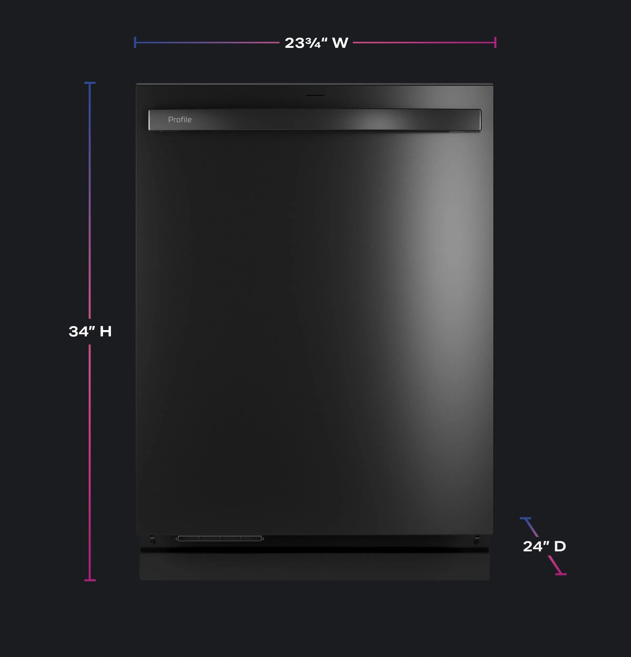 Ge Appliances PDT795SBVTS Ge Profile&#8482; Energy Star Smart Ultrafresh System Dishwasher With Microban&#8482; Antimicrobial Technology With Deep Clean Washing 3Rd Rack, 39 Dba