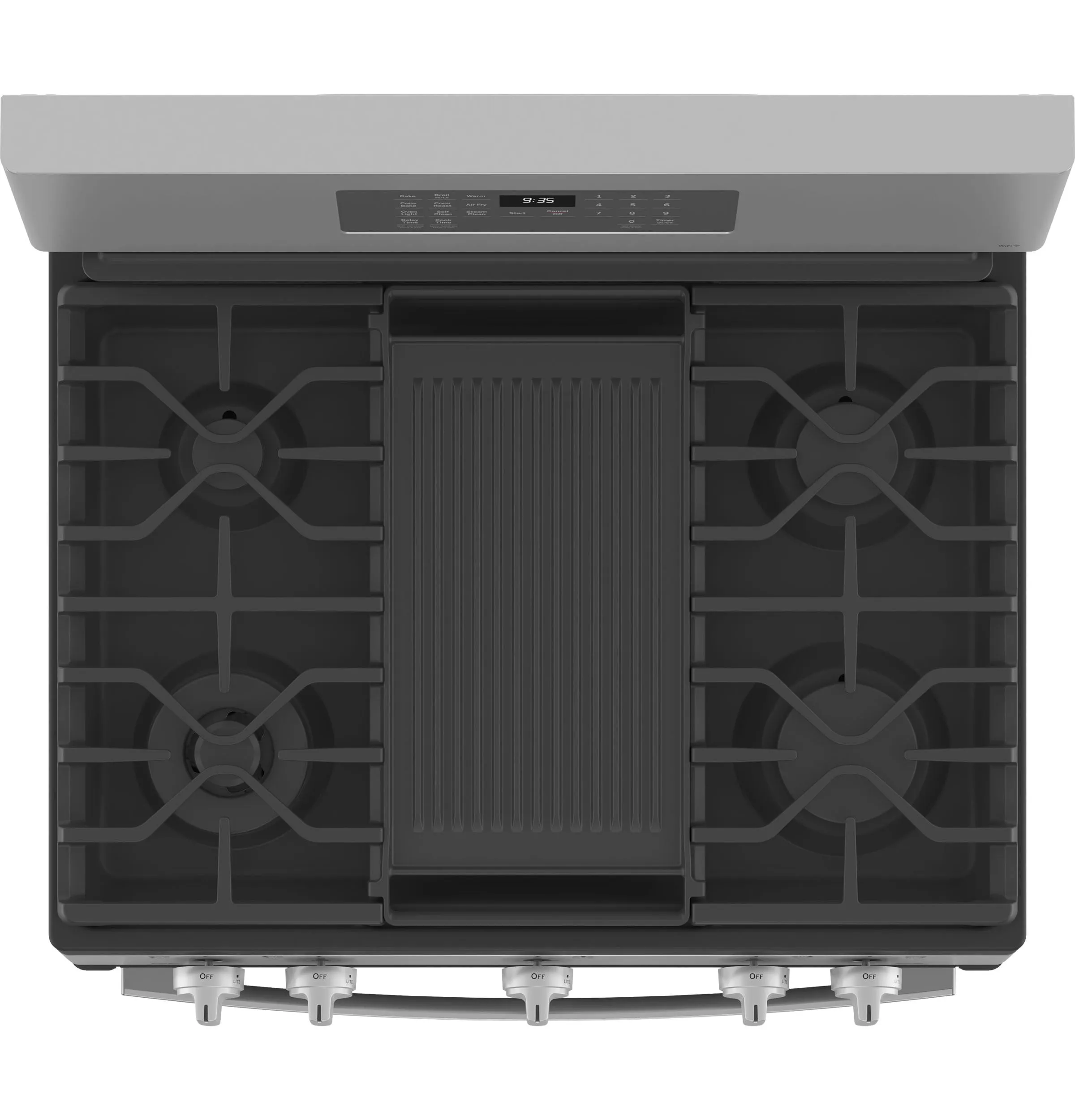 Ge Appliances PGB935YPFS Ge Profile&#8482; Smart 30" Free-Standing Self Clean Gas Fingerprint Resistant Range With No Preheat Air Fry