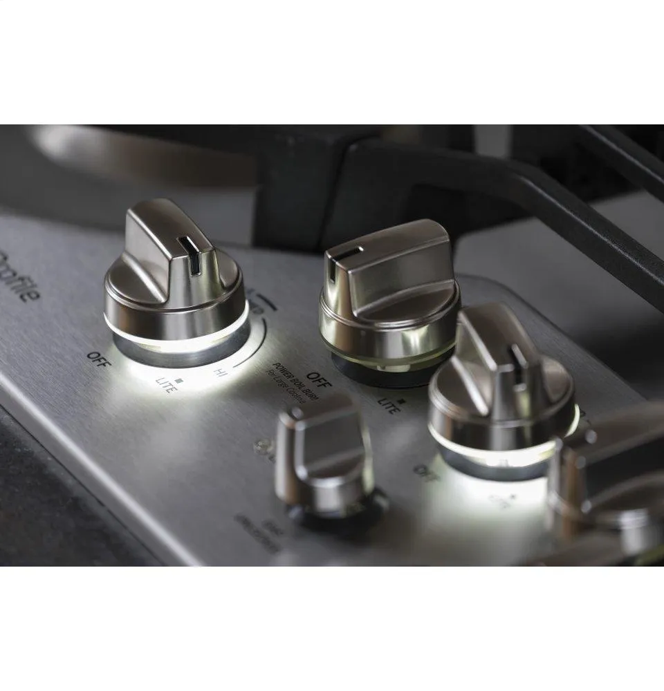 Ge Appliances PGP7036SLSS Ge Profile&#8482; 36" Built-In Gas Cooktop With Optional Extra-Large Cast Iron Griddle