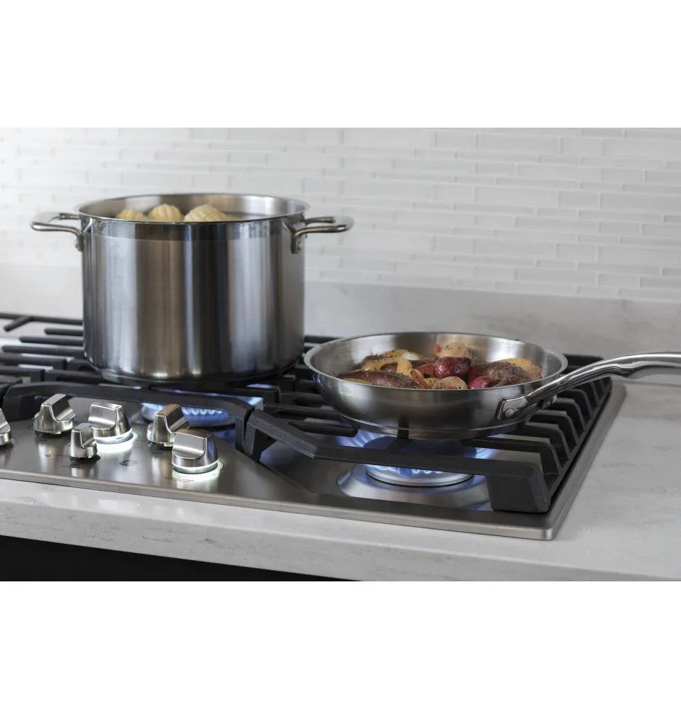 Ge Appliances PGP7036SLSS Ge Profile&#8482; 36" Built-In Gas Cooktop With Optional Extra-Large Cast Iron Griddle