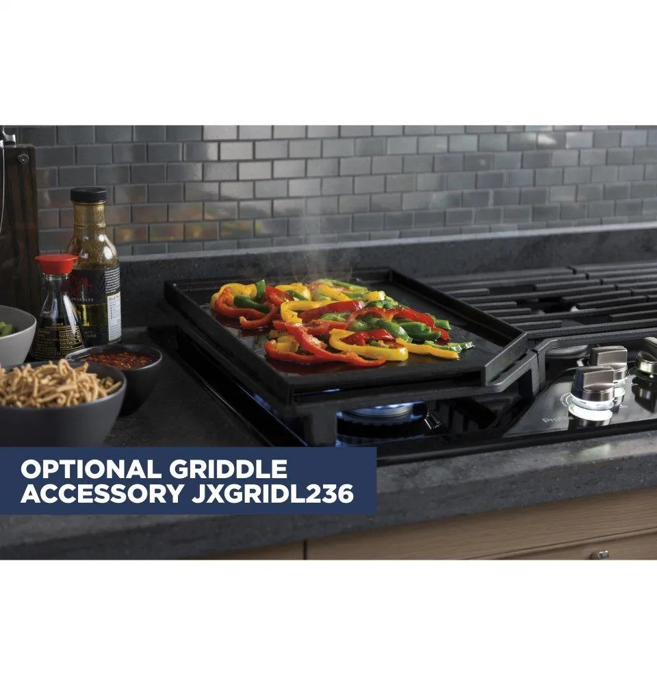 Ge Appliances PGP7036SLSS Ge Profile&#8482; 36" Built-In Gas Cooktop With Optional Extra-Large Cast Iron Griddle