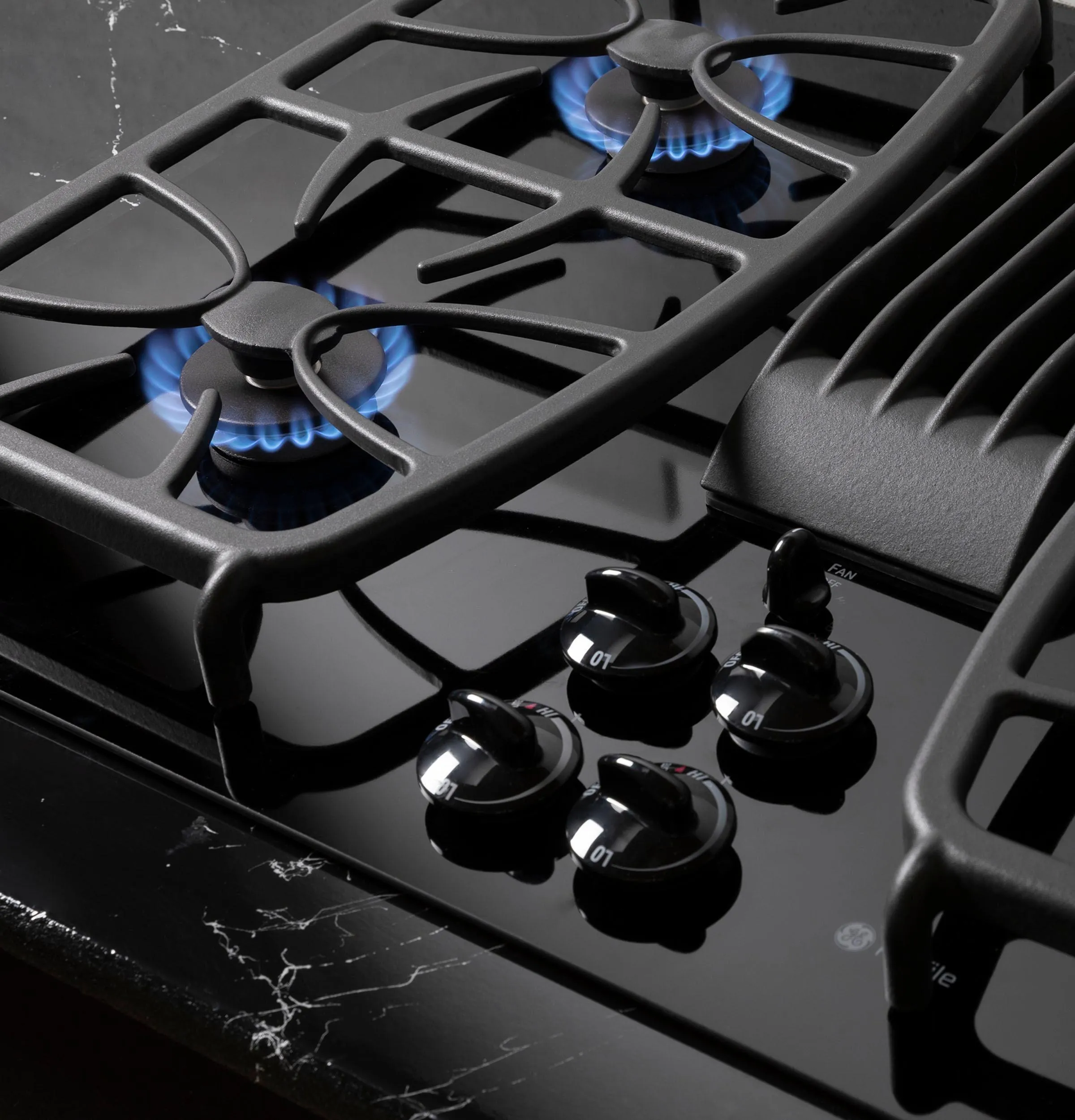 Ge Appliances PGP9830DRBB Ge Profile&#8482; 30" Built-In Gas Downdraft Cooktop
