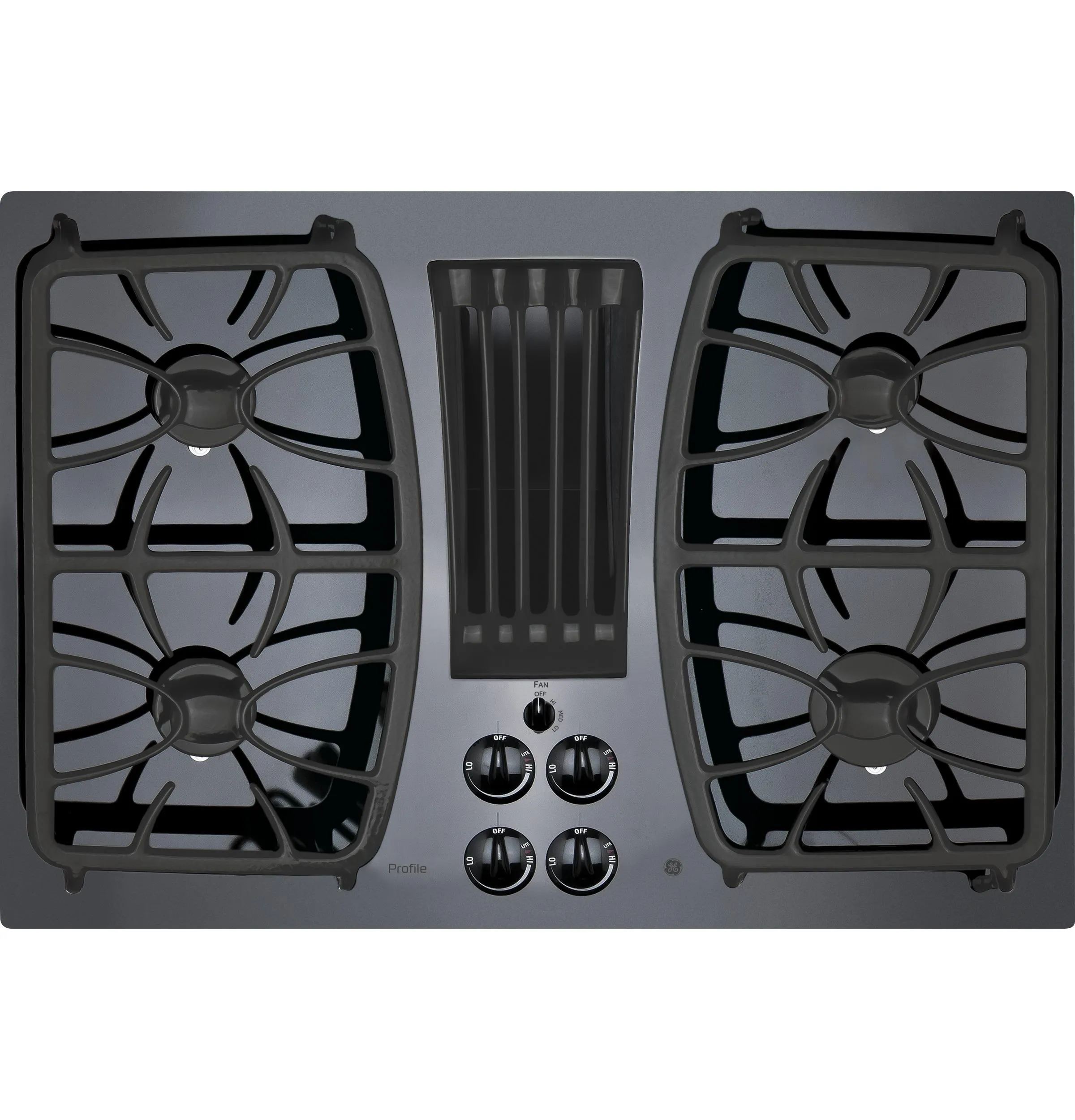 Ge Appliances PGP9830DRBB Ge Profile&#8482; 30" Built-In Gas Downdraft Cooktop