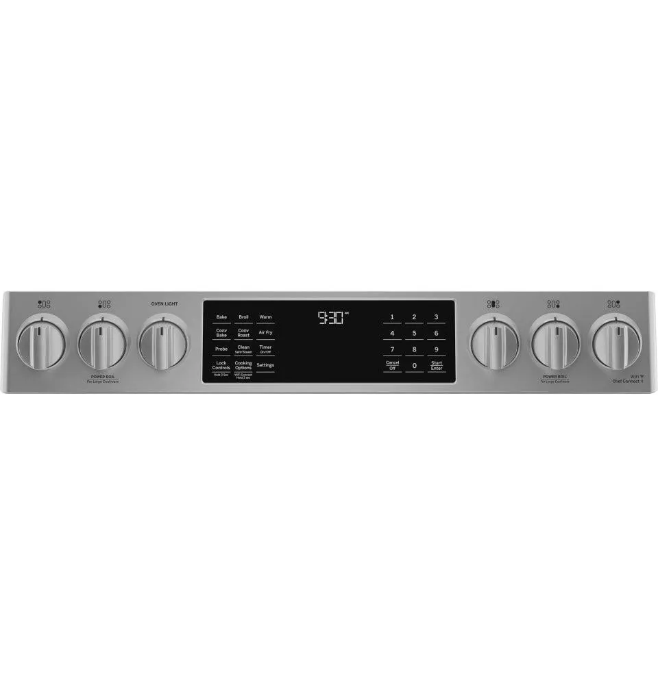 Ge Appliances PGS930YPFS Ge Profile&#8482; 30" Smart Slide-In Front-Control Gas Fingerprint Resistant Range With No Preheat Air Fry