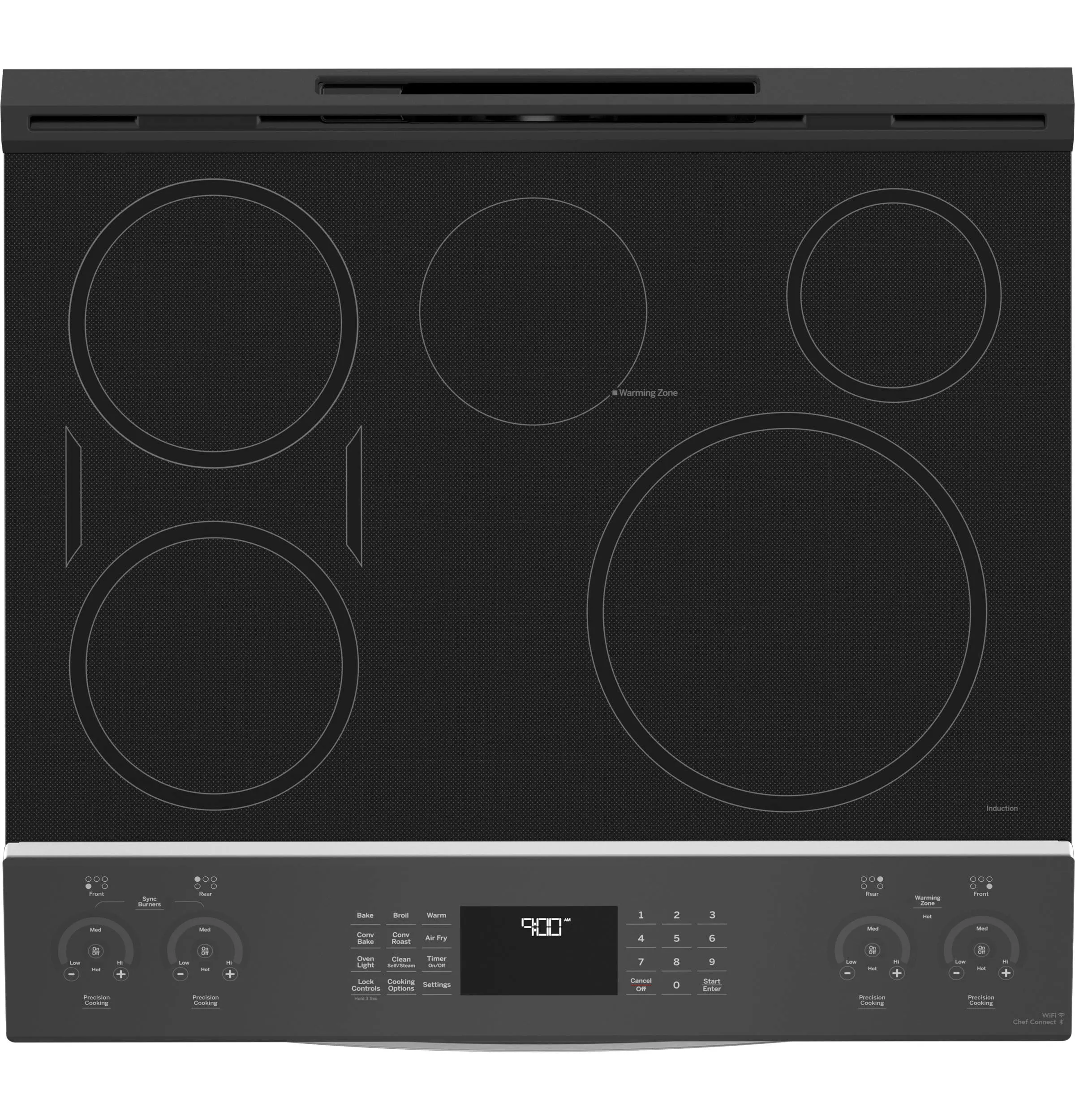 Ge Appliances PHS930YPFS Ge Profile&#8482; 30" Smart Slide-In Fingerprint Resistant Front-Control Induction And Convection Range With No Preheat Air Fry