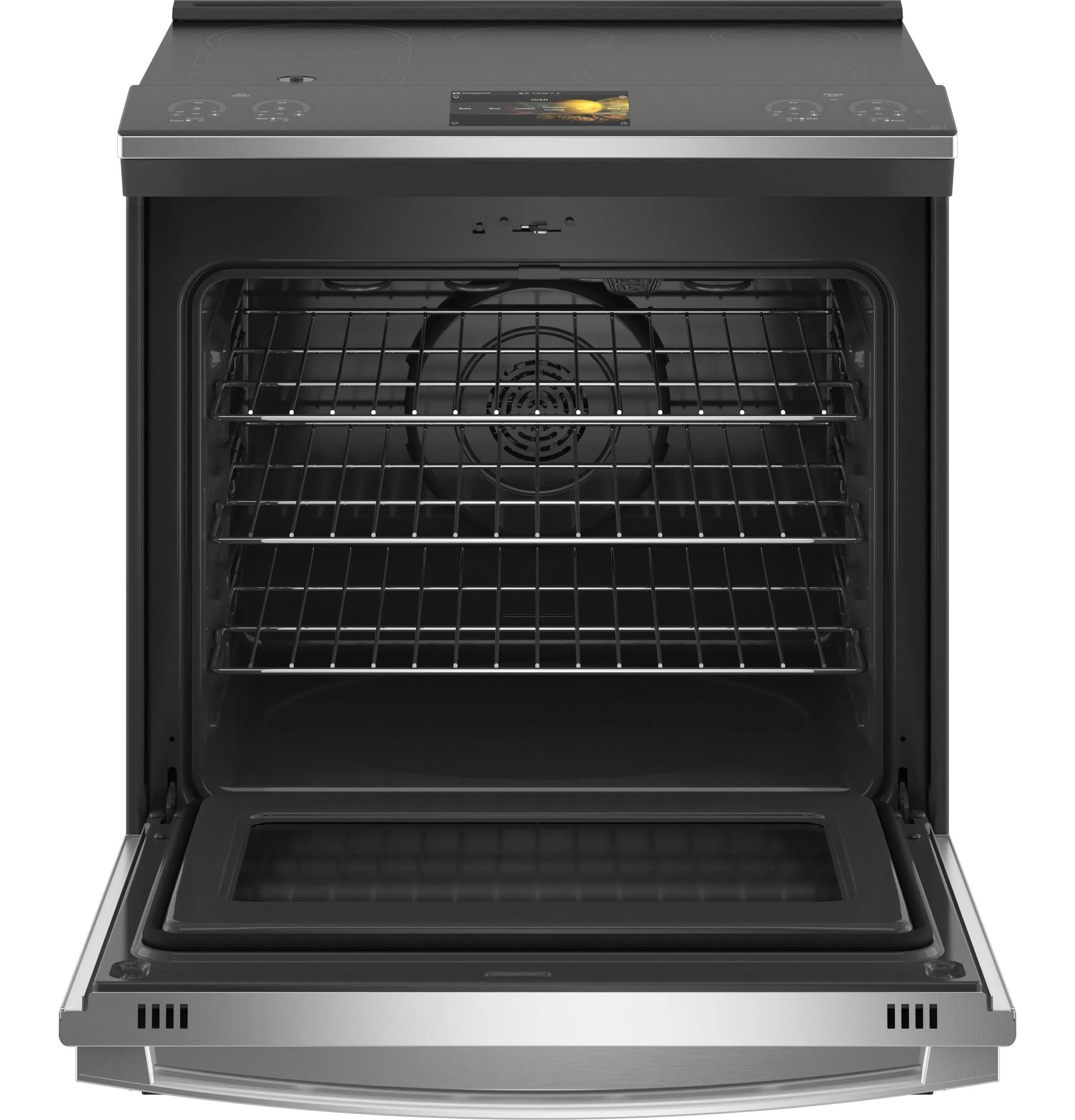 Ge Appliances PHS93XYPFS Ge Profile&#8482; 30" Smart Slide-In Front-Control Induction Fingerprint Resistant Range With In Oven Camera