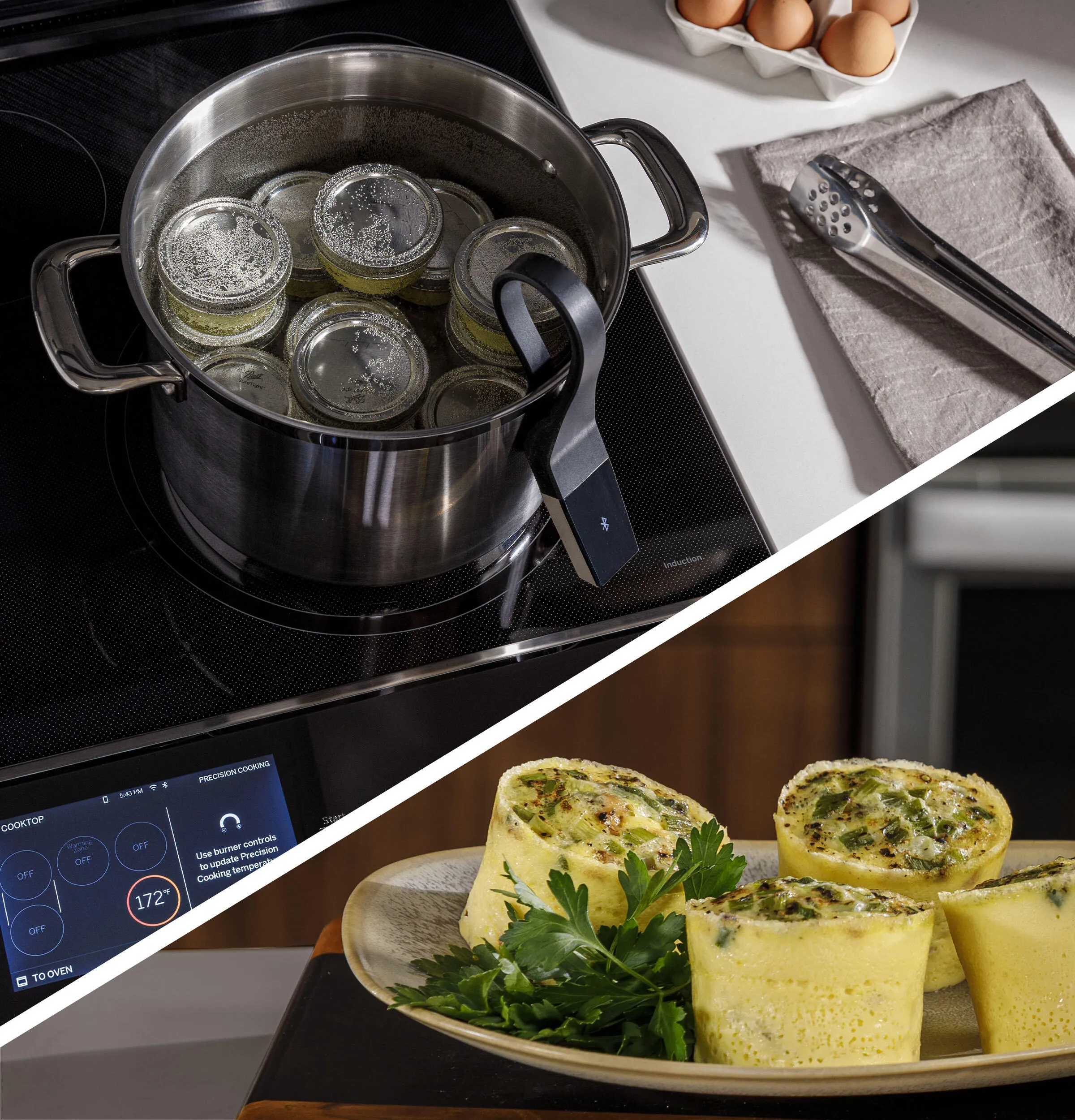 Ge Appliances PHS93XYPFS Ge Profile&#8482; 30" Smart Slide-In Front-Control Induction Fingerprint Resistant Range With In Oven Camera