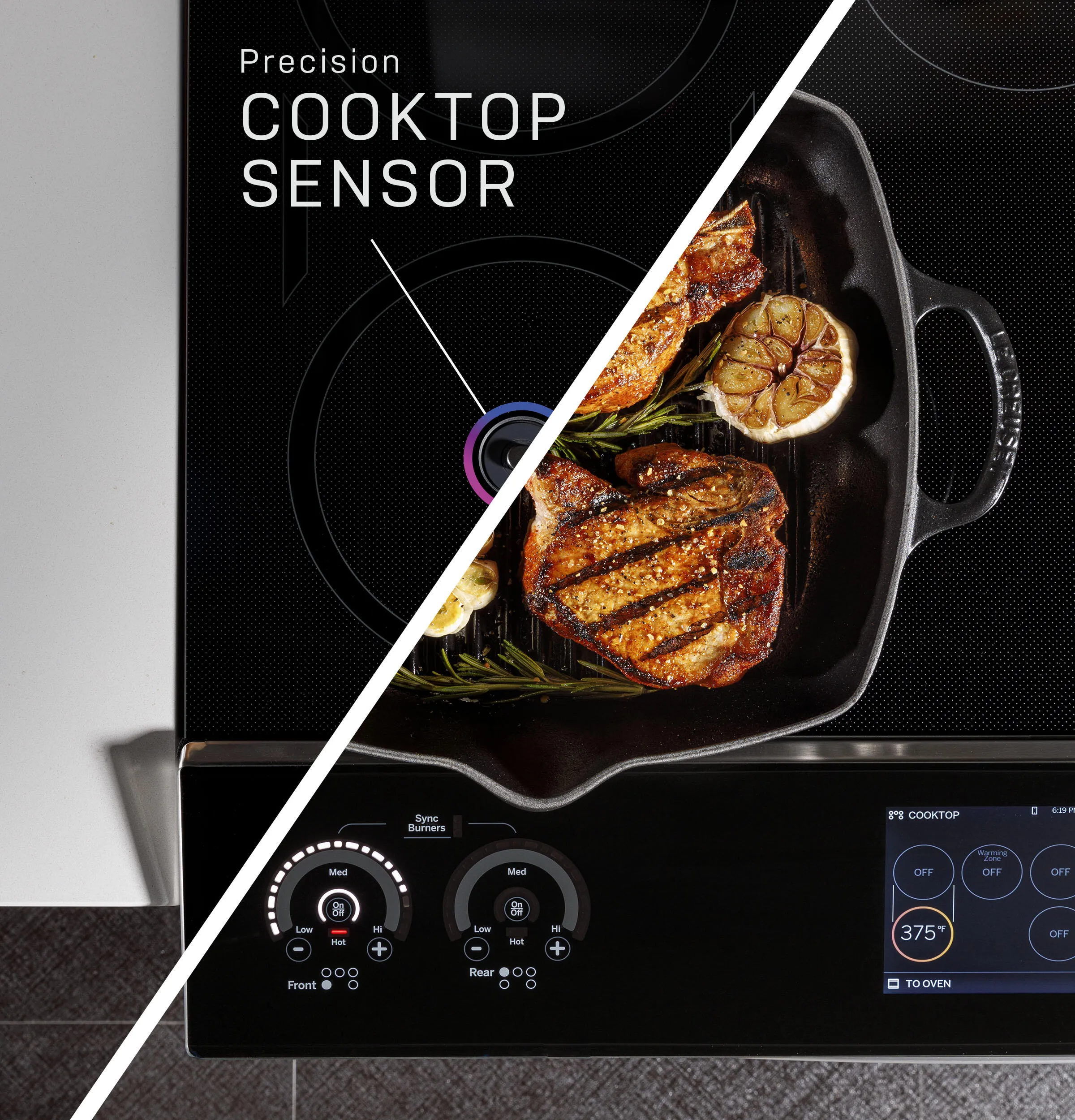 Ge Appliances PHS93XYPFS Ge Profile&#8482; 30" Smart Slide-In Front-Control Induction Fingerprint Resistant Range With In Oven Camera