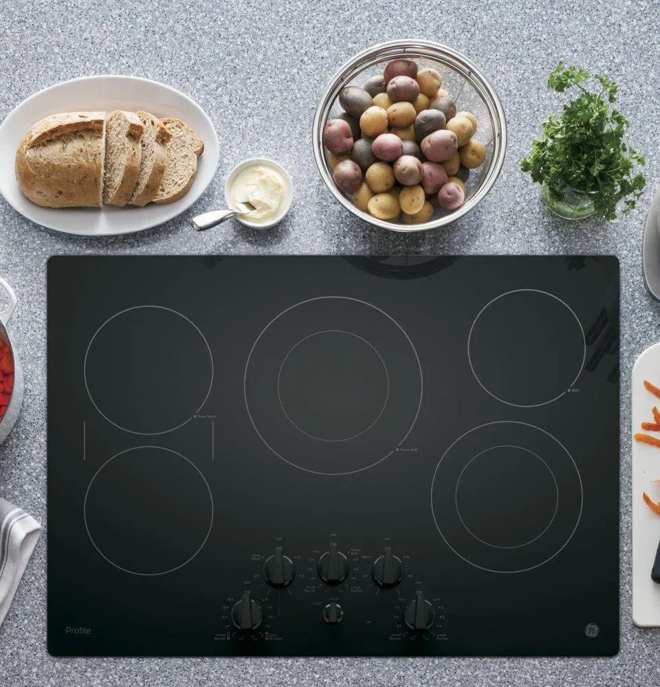 Ge Appliances PP7030DJBB Ge Profile&#8482; 30" Built-In Knob Control Electric Cooktop