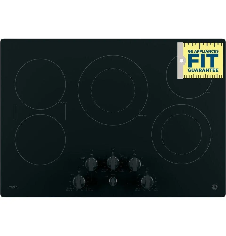 Ge Appliances PP7030DJBB Ge Profile&#8482; 30" Built-In Knob Control Electric Cooktop