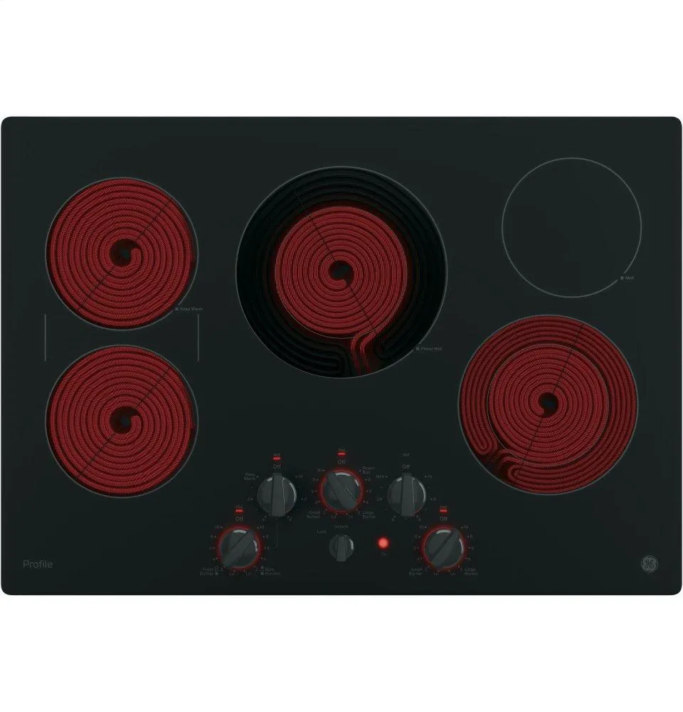 Ge Appliances PP7030DJBB Ge Profile&#8482; 30" Built-In Knob Control Electric Cooktop