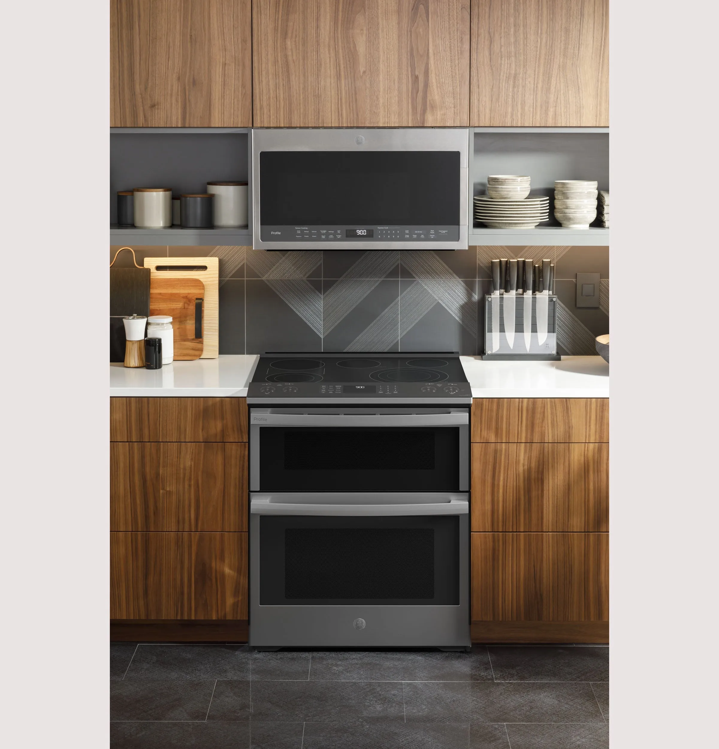 Ge Appliances PS960YPFS Ge Profile&#8482; 30" Smart Slide-In Electric Double Oven Convection Fingerprint Resistant Range