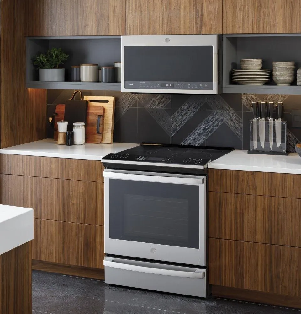 Ge Appliances PSS93YPFS Ge Profile&#8482; 30" Smart Slide-In Electric Convection Fingerprint Resistant Range With No Preheat Air Fry