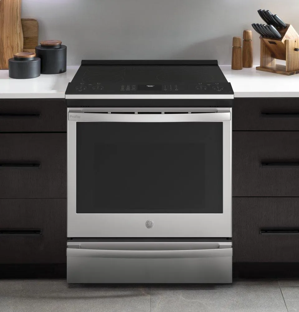 Ge Appliances PSS93YPFS Ge Profile&#8482; 30" Smart Slide-In Electric Convection Fingerprint Resistant Range With No Preheat Air Fry