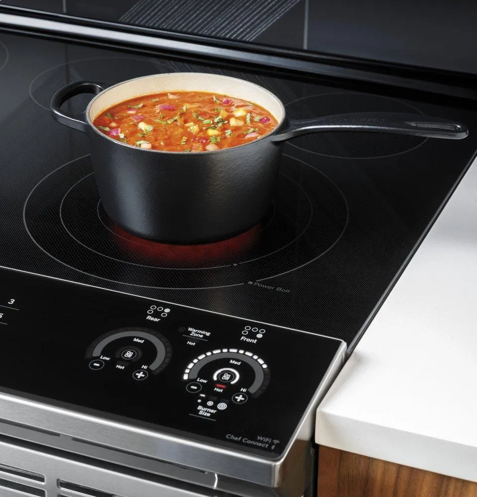 Ge Appliances PSS93YPFS Ge Profile&#8482; 30" Smart Slide-In Electric Convection Fingerprint Resistant Range With No Preheat Air Fry