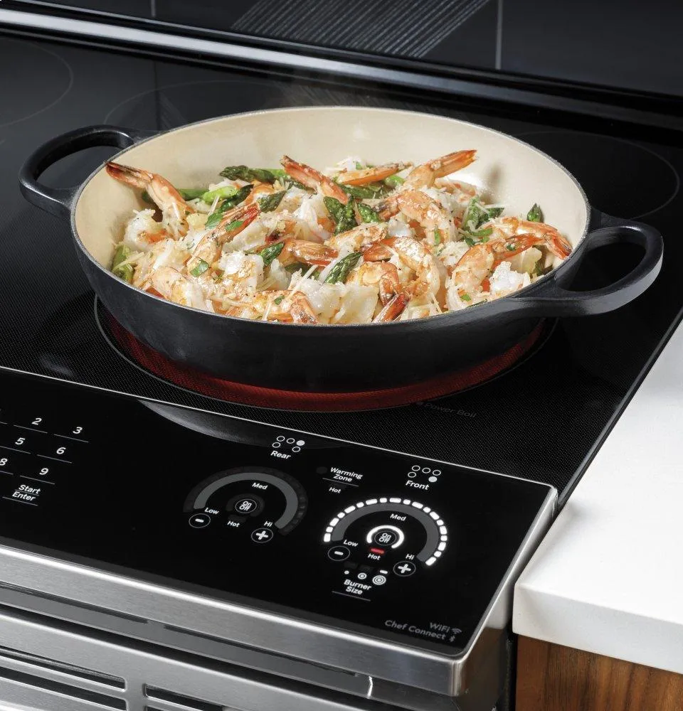 Ge Appliances PSS93YPFS Ge Profile&#8482; 30" Smart Slide-In Electric Convection Fingerprint Resistant Range With No Preheat Air Fry