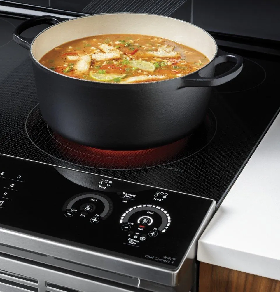 Ge Appliances PSS93YPFS Ge Profile&#8482; 30" Smart Slide-In Electric Convection Fingerprint Resistant Range With No Preheat Air Fry